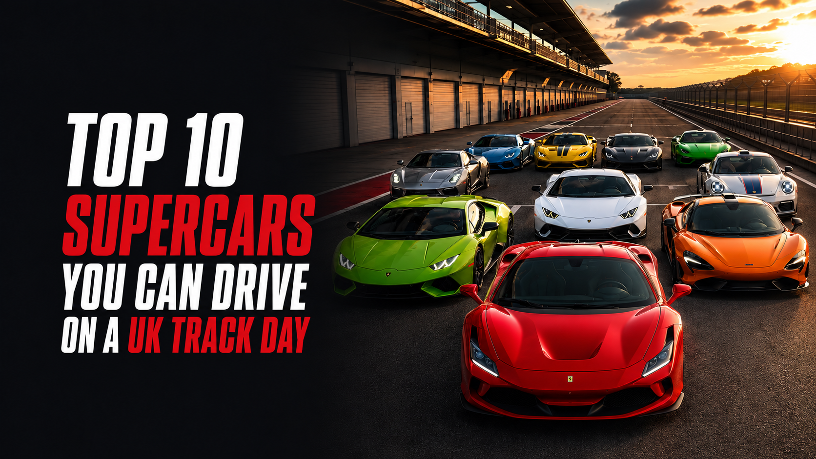 Top 10 Supercars You Can Drive on a UK Track Day