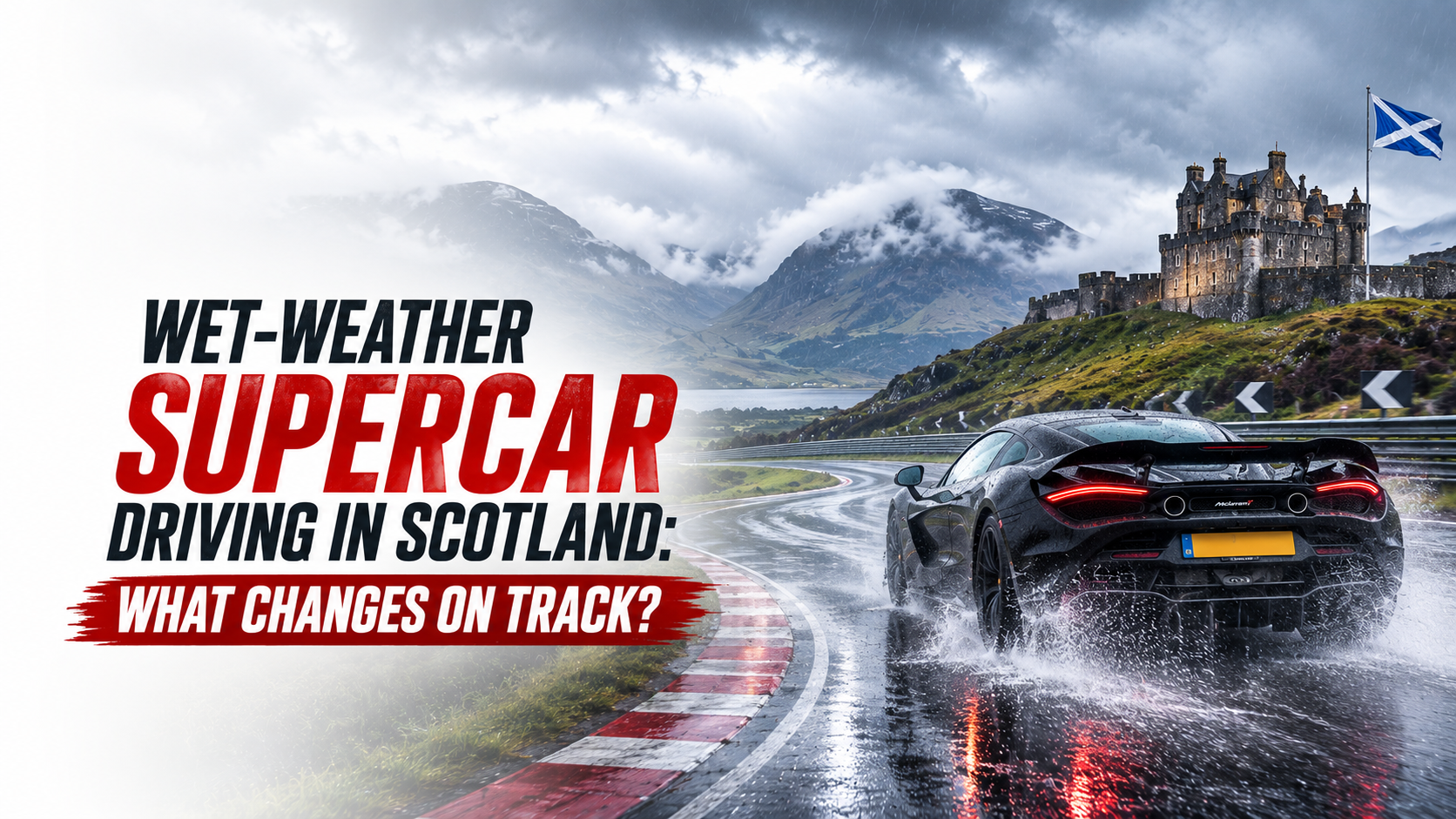 wet-weather supercar driving Scotland
